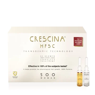 Комплекс для волос для женщин 500 20+20 Crescina HFSC Transdermic Complete Treatment 500 Woman, 40 ампул