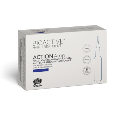 Стимулирующий лосьон против выпадения волос в ампулах FARMAGAN BIOACTIVE TREATMENT ANTI-LOSS, 10×7мл